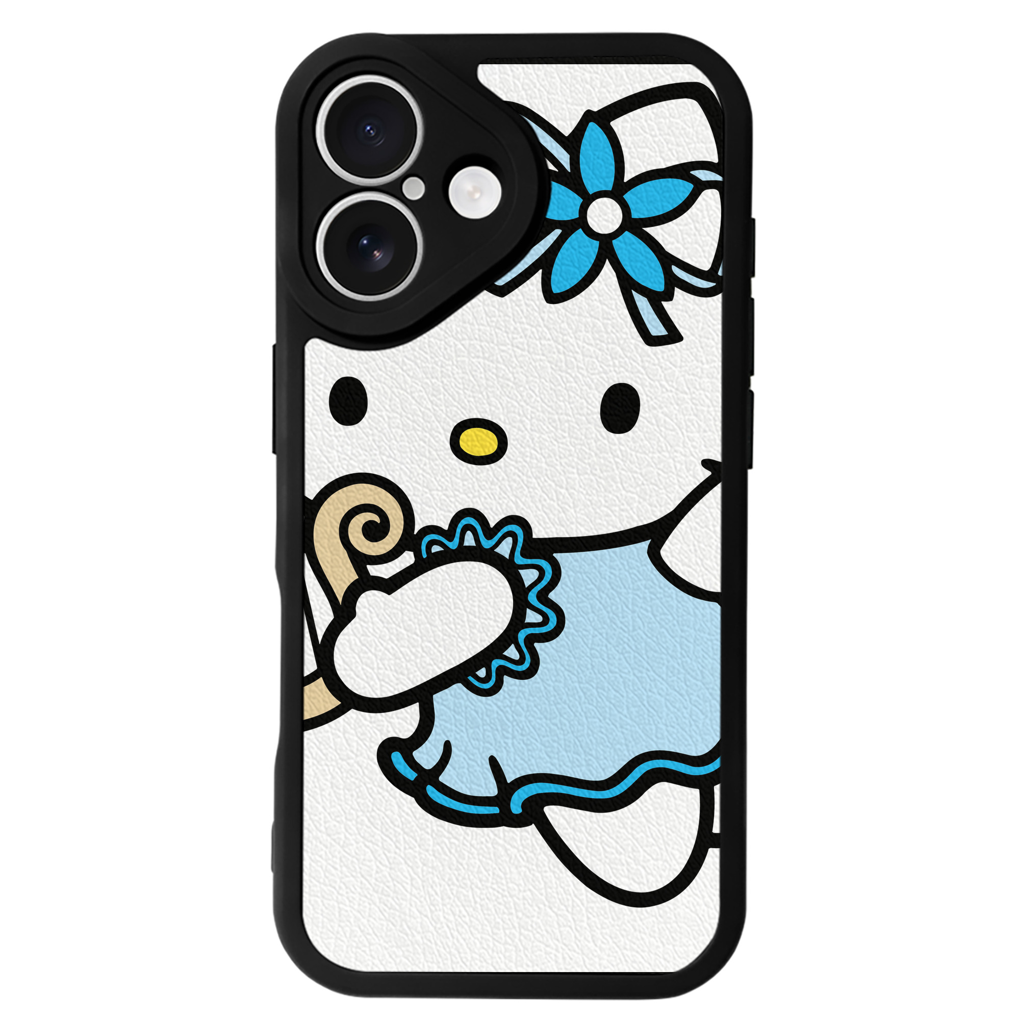 （画像用） Hello Kitty ハローキティ 【iPhone 16シリーズ対応】シリコンスマホケース（レザー調） 材質：シリコン